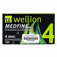 Голки для шприц-ручок Wellion MEDFINE Plus, 32G (0,23 х 4 мм), 100 штук