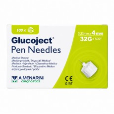 Голки для шприц-ручок Glucoject 32G × 4 мм (0,23 мм), 100 шт 