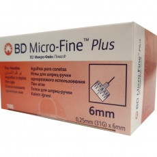 Инсулиновые иглы BD Micro-Fine Plus 6 мм