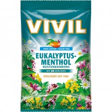 Леденцы Vivil Eukalyptus Menthol с эвкалиптом и ментолом