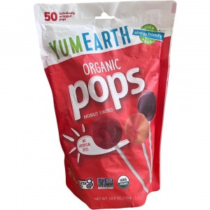 Органические леденцы YumEarth Organic Pops, ассорти