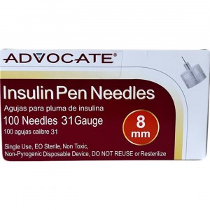 Инсулиновые иглы Advocate 8 мм 31G
