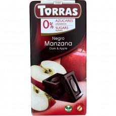 Черный шоколад с яблоком