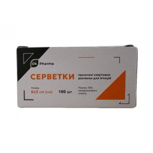 Спиртные салфетки OK Pharma