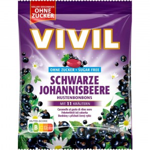 Леденцы Vivil со вкусом черной смородины и витамина С